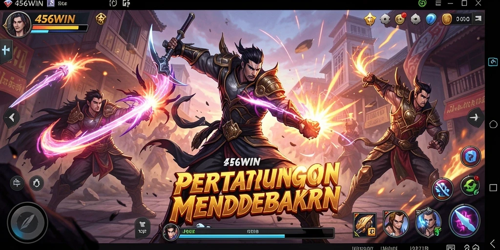Tampilan aksi mendebarkan dari gameplay 456WIN saat pertarungan berlangsung.