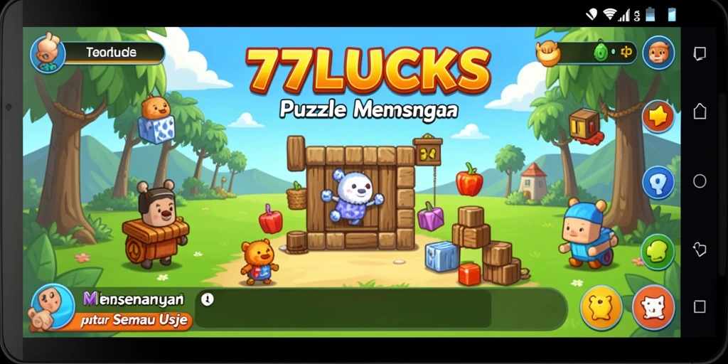 Screenshot utama <strong>77LUCKS</strong> menampilkan gameplay puzzle yang mengasyikkan.