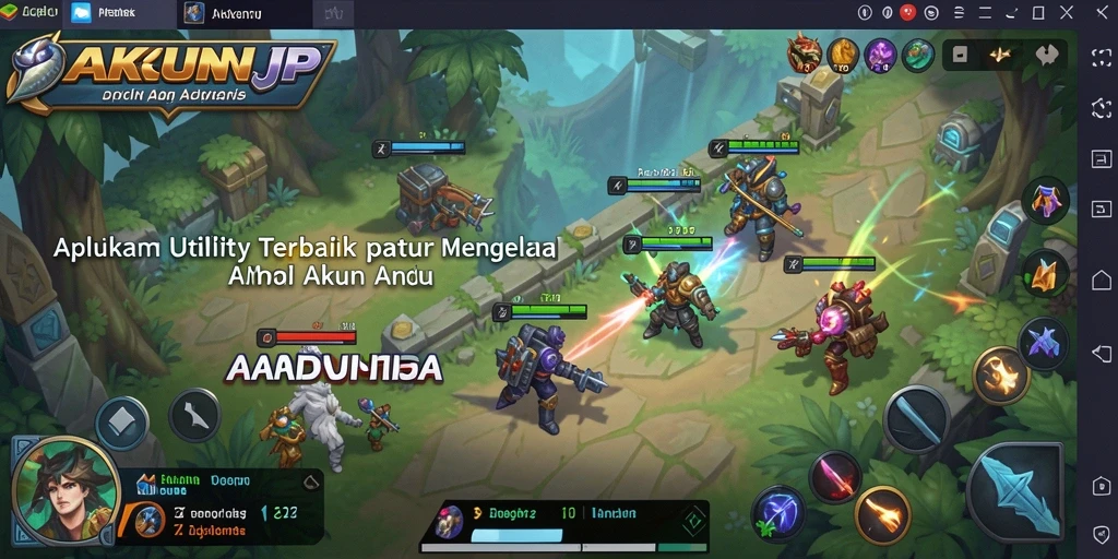 Tampilan antarmuka aplikasi AKUNJP yang user-friendly dan modern.