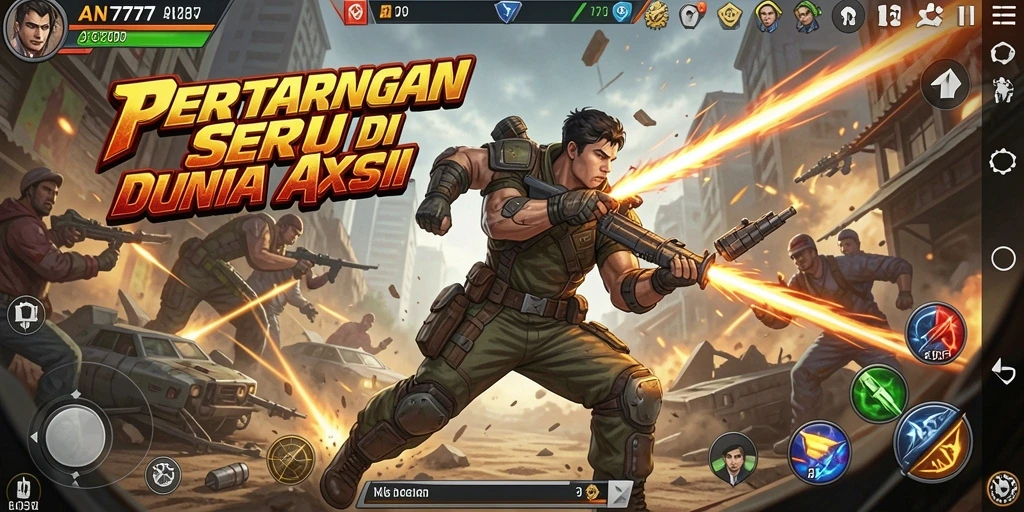 Screenshot gameplay AN777 menampilkan aksi seru dan karakter dinamis.