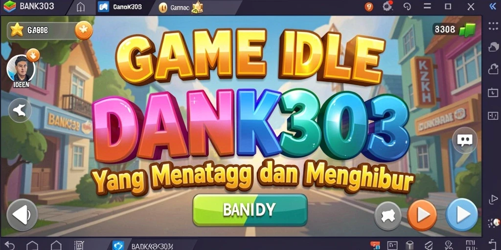 Tampilan gameplay Idle BANK303 yang menarik dan mengasyikkan.