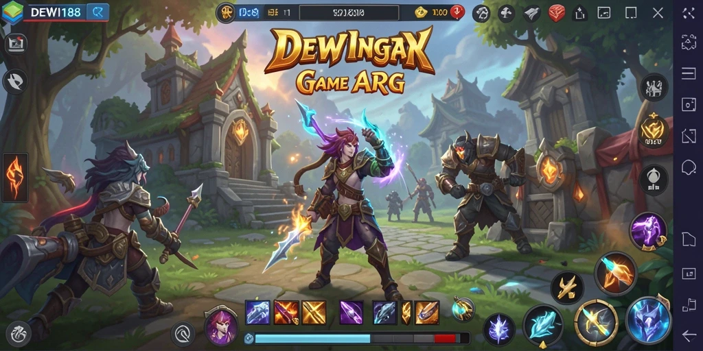 Screenshot DEWI188 menampilkan aksi pertarungan mendebarkan.