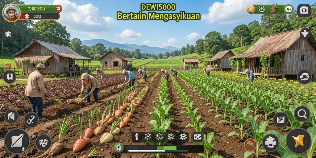 Tampilan gameplay DEWI5000 yang menarik dan interaktif.
