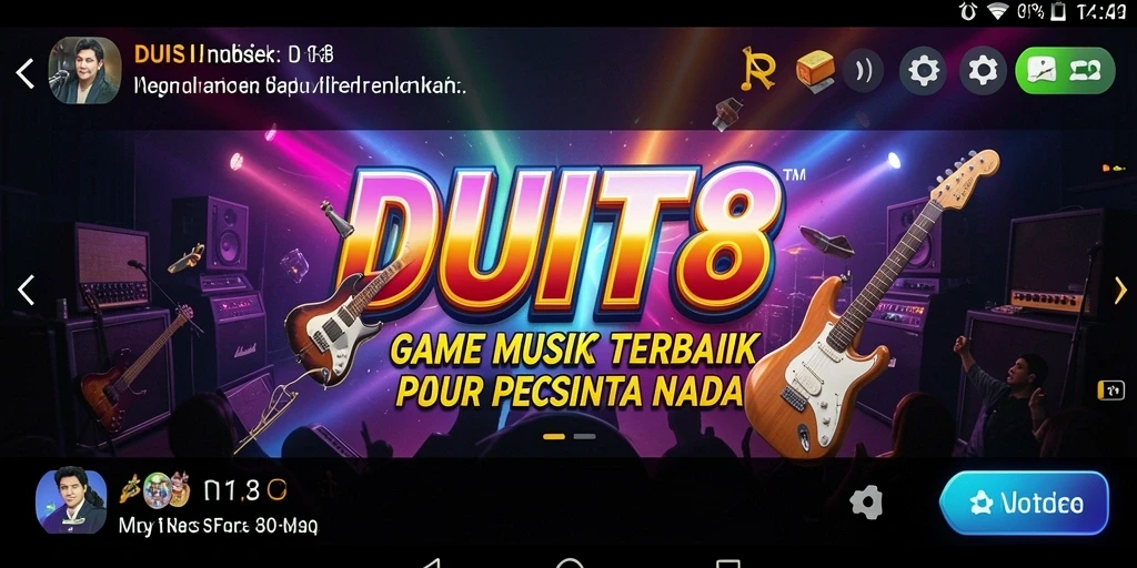 Tampilan gameplay menarik dari DUIT8 saat bermain musik.