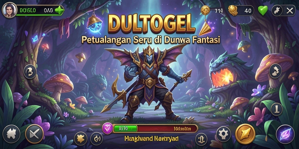 Tampilan menarik DULTOGEL yang menunjukkan gameplay menantang.
