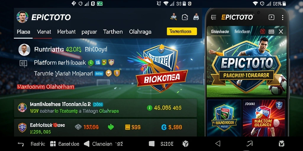 Tampilan menarik EPICTOTO saat memasang taruhan olahraga.