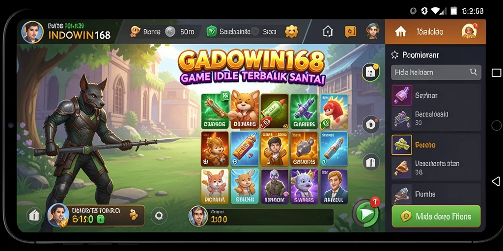 Tampilan gameplay seru dan interaktif dari INDOWIN168.