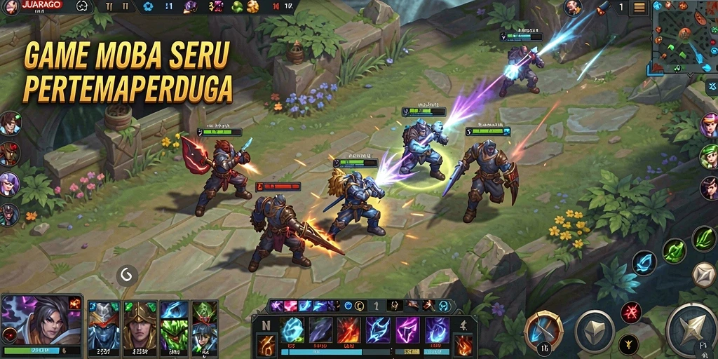 Gameplay seru JUARAGO dengan aksi pertempuran yang intens.