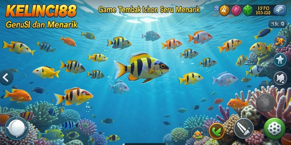 Tampilan gameplay KELINCI88 yang menarik saat menembak ikan.