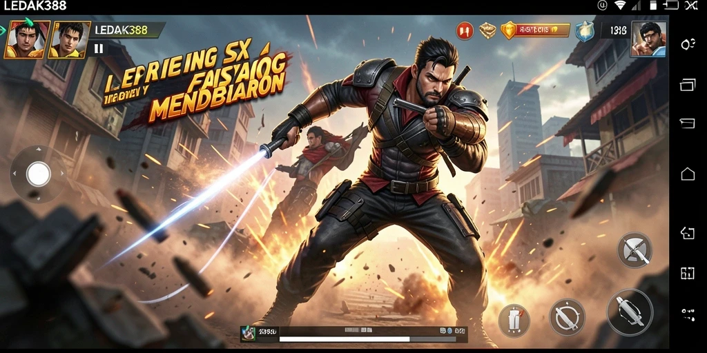 Tampilan aksi mendebarkan dari game LEDAK388.