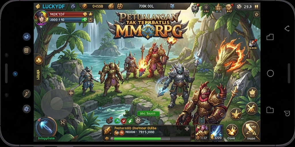 Tampilan gameplay <strong>LUCKYDF</strong> yang menarik dengan aksi seru dan grafis menawan.