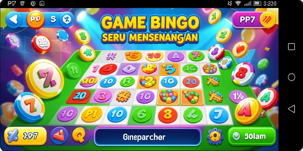 Screenshot gameplay utama PP7 menunjukkan keseruan bermain Bingo.