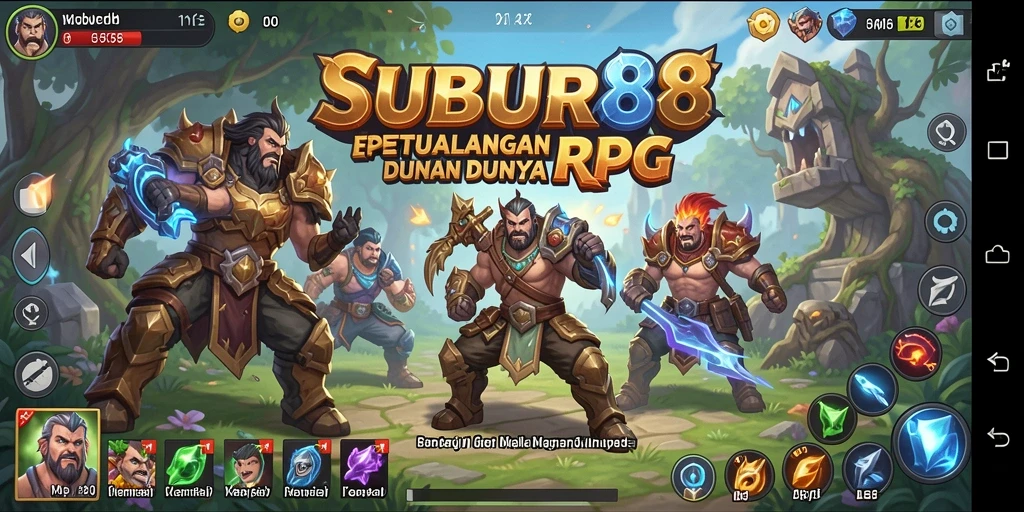 Tangkapan layar gameplay SUBUR88 menunjukkan aksi seru dalam RPG.