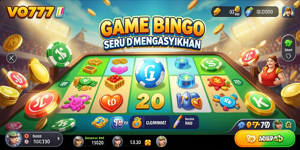 Screenshot utama VO777 menampilkan gameplay Bingo yang seru dan interaktif.