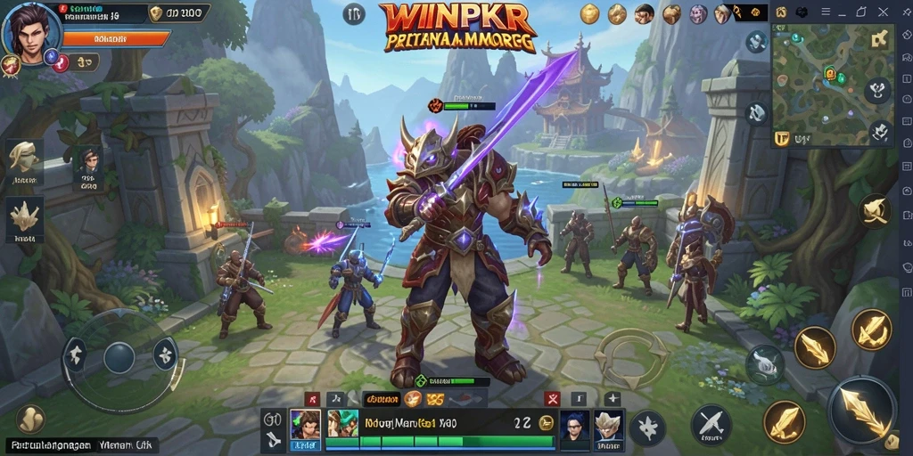 Screenshot memperlihatkan aksi seru dalam petualangan MMORPG.