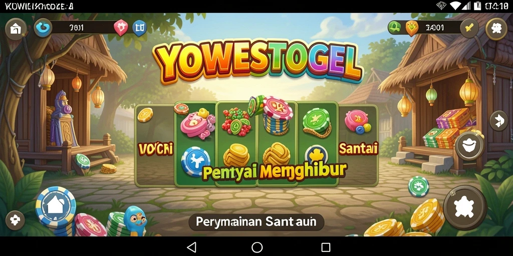 Tampilan gameplay YOWESTOGEL yang menyenangkan dan menghibur.