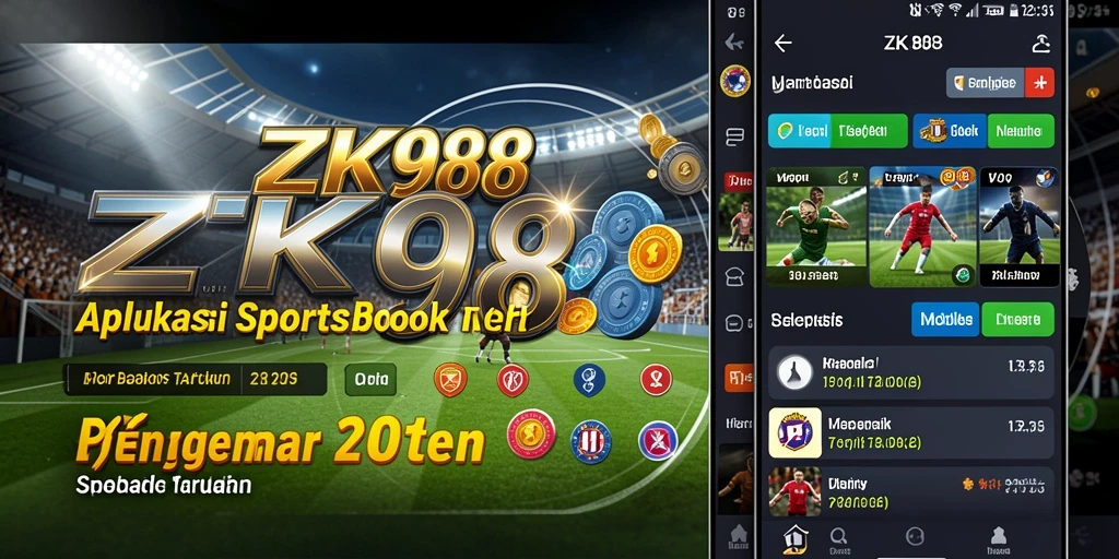 Screenshot utama ZK988 menampilkan antarmuka taruhan olahraga yang menarik.