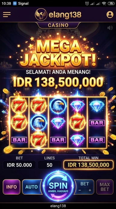 Antarmuka pengguna yang menarik di elang138.